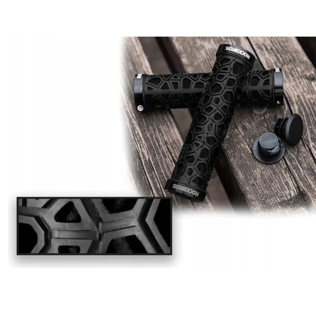Грипсы велосипедные Rockbros 2017-14A Black (2017-14ABK)