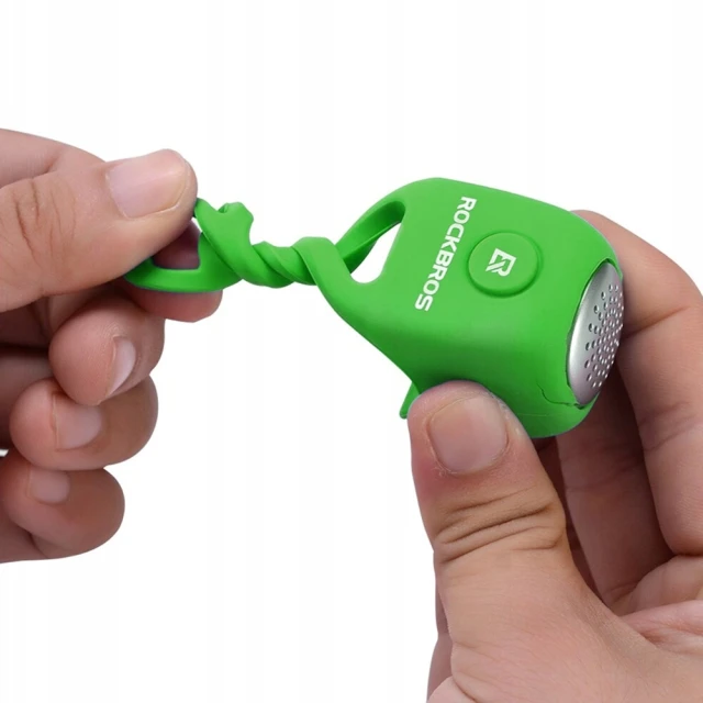 Велосипедний дзвінок Rockbros електронний Green (CB1709GN)