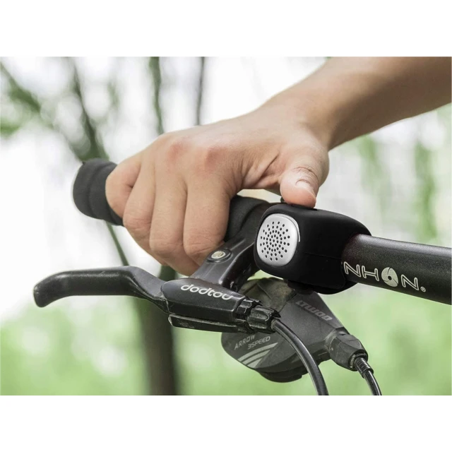 Велосипедний дзвінок Rockbros CB1709BK електронний Black (CB1709BK)