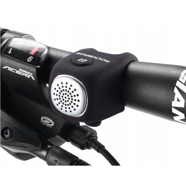 Велосипедний дзвінок Rockbros CB1709BK електронний Black (CB1709BK)