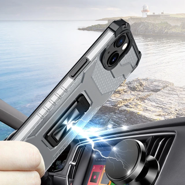 Чохол Hurtel Crystal Ring для iPhone 13 mini Black (5907769330858)
