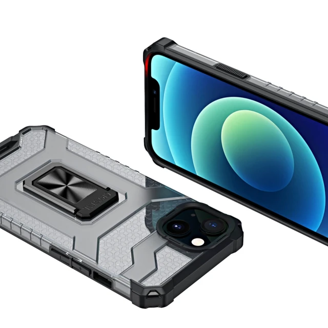 Чохол Hurtel Crystal Ring для iPhone 13 mini Black (5907769330858)