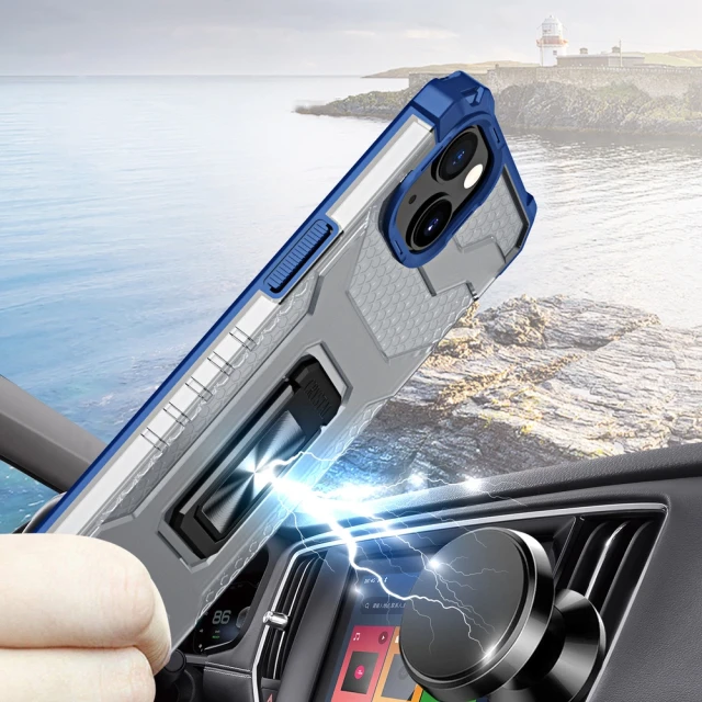 Чохол Hurtel Crystal Ring для iPhone 13 mini Blue (5907769330889)