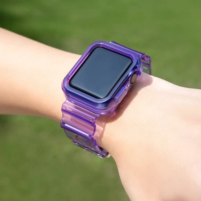 Ремінець Hurtel для Apple Watch Series 6/5/4/SE 44 mm Purple (5907769331688)