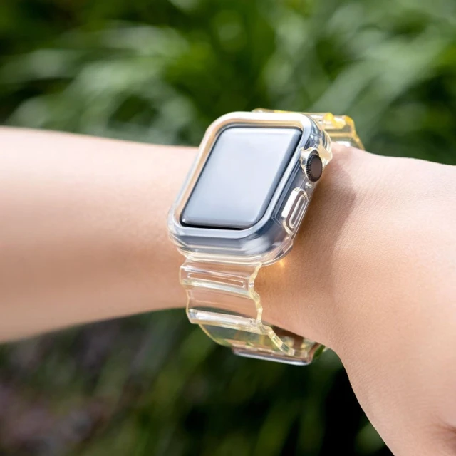 Ремінець Hurtel для Apple Watch Series 6/5/4/SE 44 mm Yellow (5907769331695)