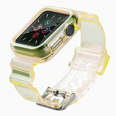 Ремешок Hurtel силиконовый для Apple Watch Series 3/2/1 38 mm Yellow (5907769331848)