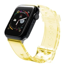 Ремінець Hurtel для Apple Watch Series 11/10 42 mm | Series 9/8/7 41 mm | 6/5/SE 40 mm | 3/2/1 38 mm Yellow (5907769332814)