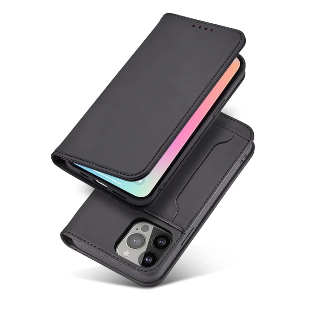 Чохол Hurtel Magnet Card для iPhone 14 Black (5907769347634)