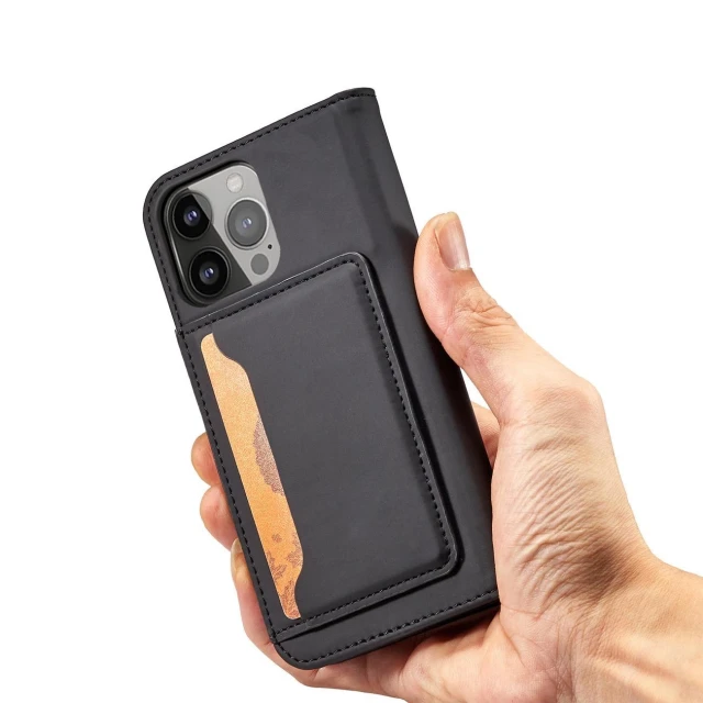 Чохол Hurtel Magnet Card Case для iPhone 14 Pro Max Black (5907769347757)