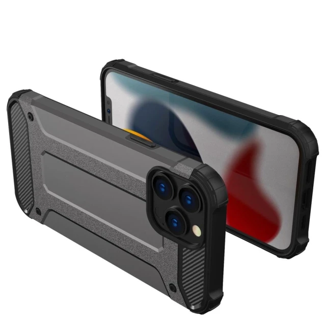 Чохол Hurtel Hybrid Armor для iPhone 14 Pro Black (5907769348693)