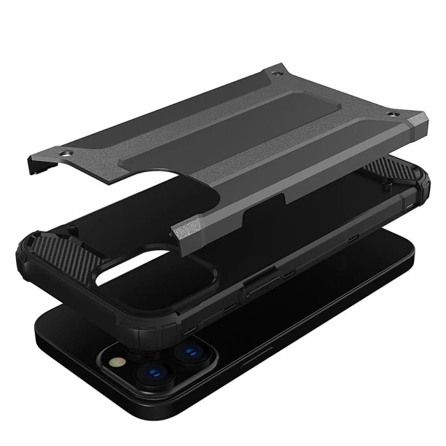 Чохол Hurtel Hybrid Armor для iPhone 14 Pro Max Black (5907769348716)