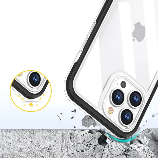 Чехол Hurtel 3в1 для iPhone 14 Plus Black (5907769348792)