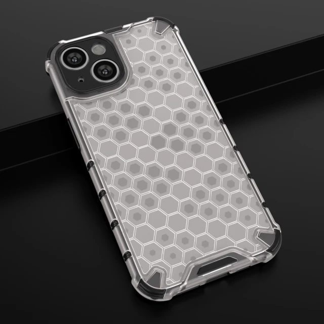 Чохол Hurtel Honeycomb для iPhone 14 Black (5907769348884)