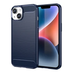 Чохол Hurtel Carbon Case для iPhone 14 Blue (5907769349492)