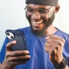 Чохол Hurtel Carbon Case для iPhone 14 Blue (5907769349492)