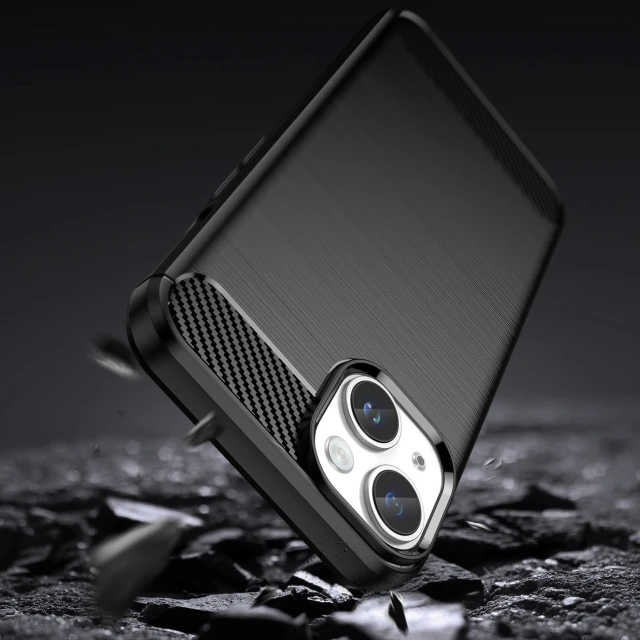 Чохол Hurtel Carbon Case для iPhone 14 Plus Black (5907769349508)