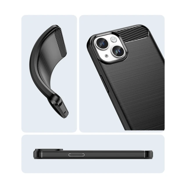 Чохол Hurtel Carbon Case для iPhone 14 Plus Blue (5907769349515)