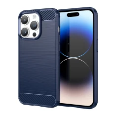 Чохол Hurtel Carbon Case для iPhone 14 Pro Blue (5907769349539)