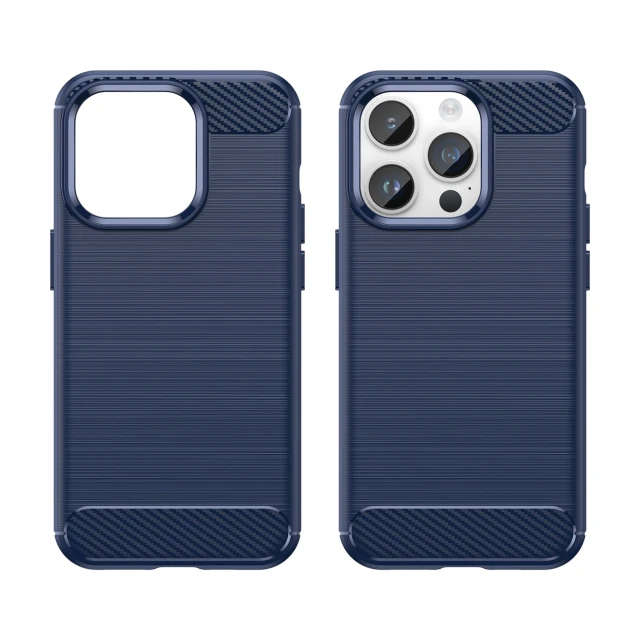 Чохол Hurtel Carbon Case для iPhone 14 Pro Blue (5907769349539)