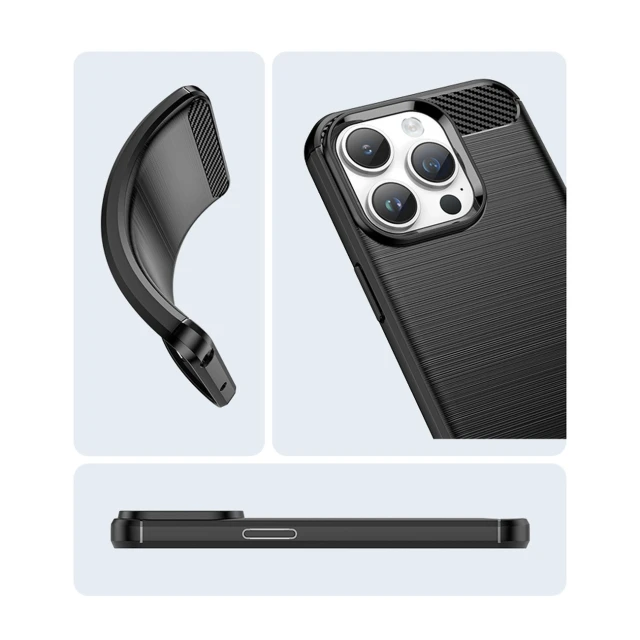 Чохол Hurtel Carbon Case для iPhone 14 Pro Max Black (5907769349546)