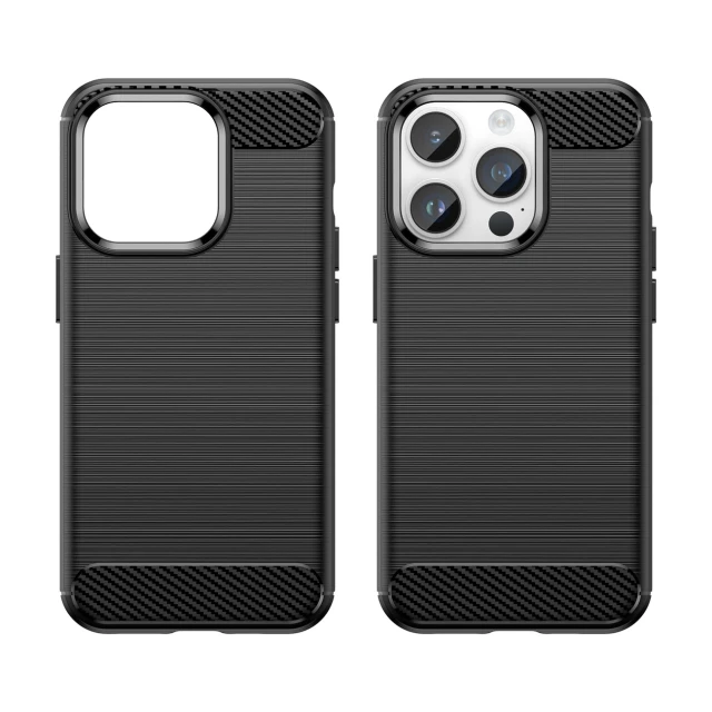 Чохол Hurtel Carbon Case для iPhone 14 Pro Max Black (5907769349546)