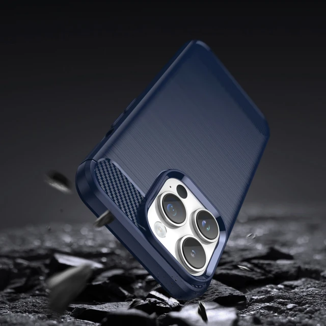 Чохол Hurtel Carbon Case для iPhone 14 Pro Max Blue (5907769349553)