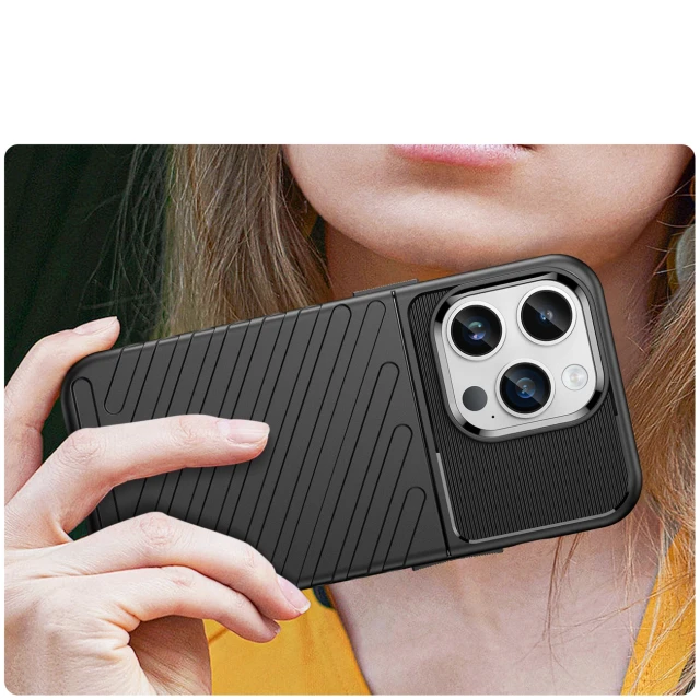 Чехол Hurtel Thunder Case для iPhone 14 Pro Black (5907769349607)