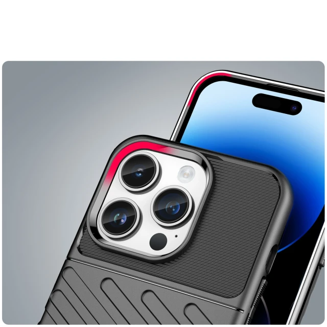 Чохол Hurtel Thunder Case для iPhone 14 Pro Max Black (5907769349621)