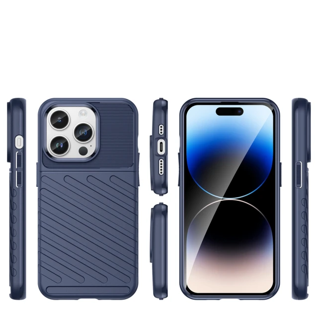 Чохол Hurtel Thunder Case для iPhone 14 Pro Max Blue (5907769349638)
