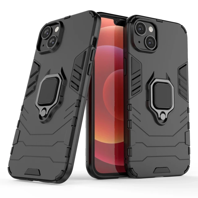Чохол Hurtel Ring Armor для iPhone 14 Plus Black (5907769352096)