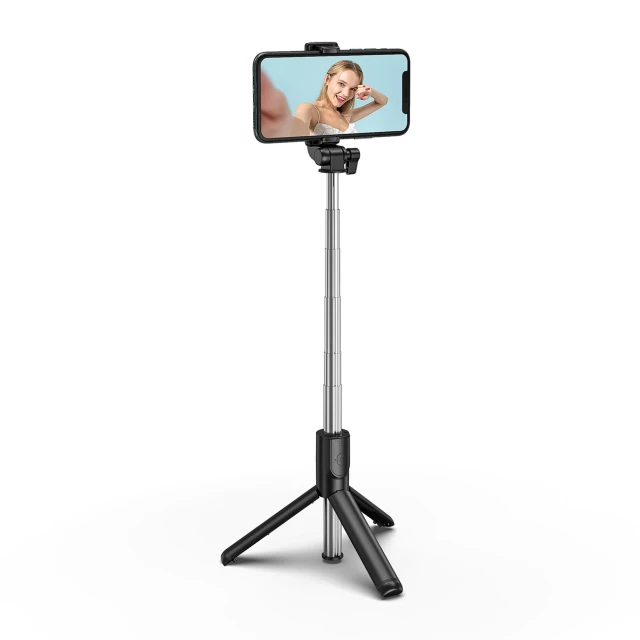 Штатив Hurtel WHS1Y телескопічний 1м для телефону Black (5907769360589)