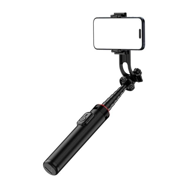 Штатив Hurtel WC1Y2S телескопічний 1.3м алюмінієвий для телефону Black (5907769360626)