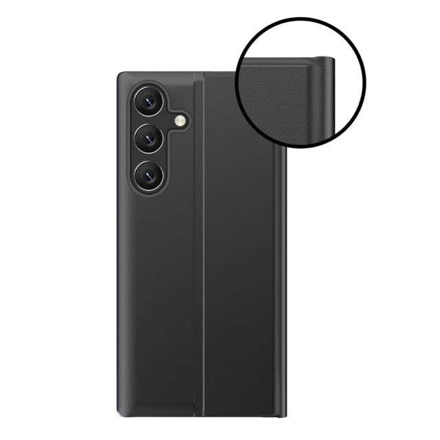 Чохол New Sleep View Case з flip-кришкою та підставкою для Samsung Galaxy A35 Чорний (New Sleep View Case SAM A35 Black)