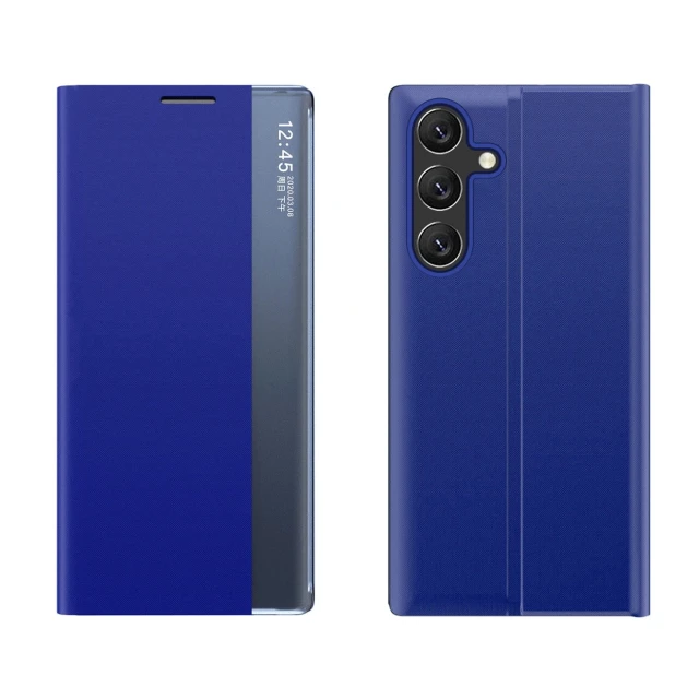 Чохол Hurtel New Sleep View з підставкою для Samsung Galaxy A35 Синій (New Sleep View Case SAM A35 Blue)