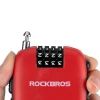 Замок велосипедний Rockbros 32420981001 з тросом що згортається - червоний (Rockbros-32420981001)