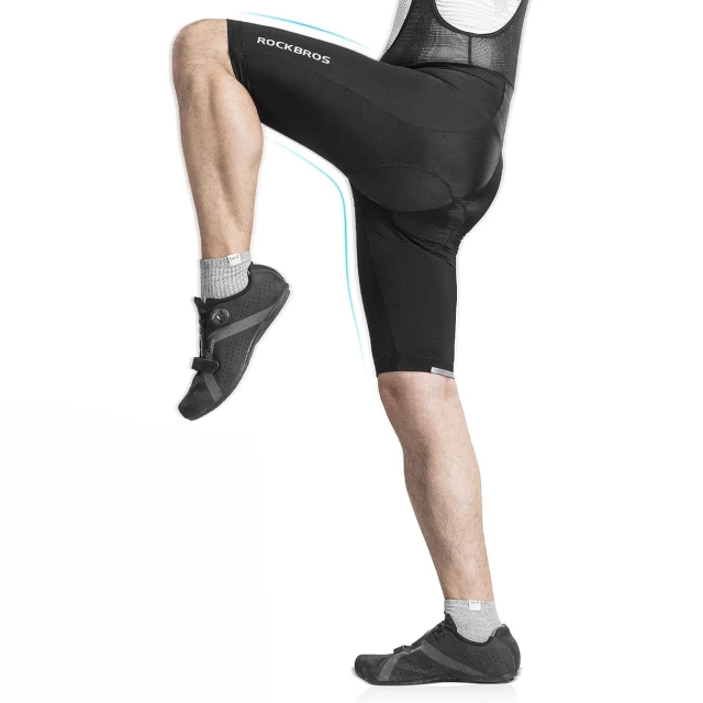 Велосипедні шорти Rockbros RK2002M короткі на лямках з вкладкою M Black (Rockbros-RK2002M)