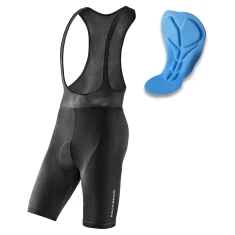 Велошорти Rockbros RK20024XL короткі на лямках з вкладкою XXXXL чорні (Rockbros-RK20024XL)