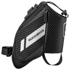 Велосумка Rockbros C32BK підсідельна 1.5 л з кишенею для фляги Black (Rockbros-C32BK)