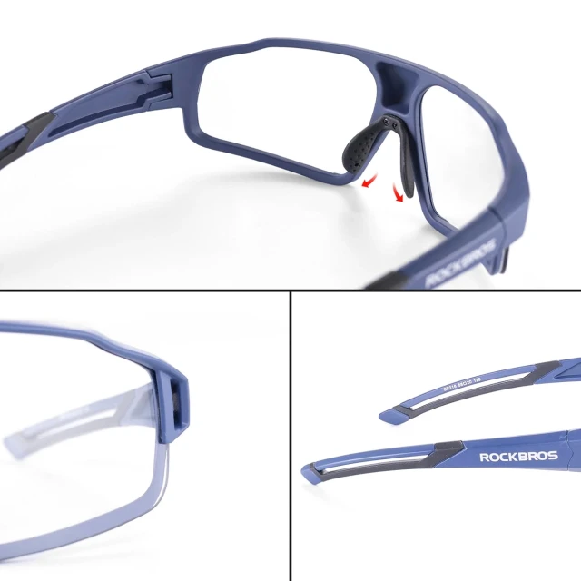 Окуляри велосипедні Rockbros SP216BL фотохромні UV400 сині (Rockbros-SP216BL)