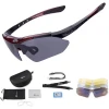 Окуляри велосипедні Rockbros 10001 Black-Red (Rockbros-10001)