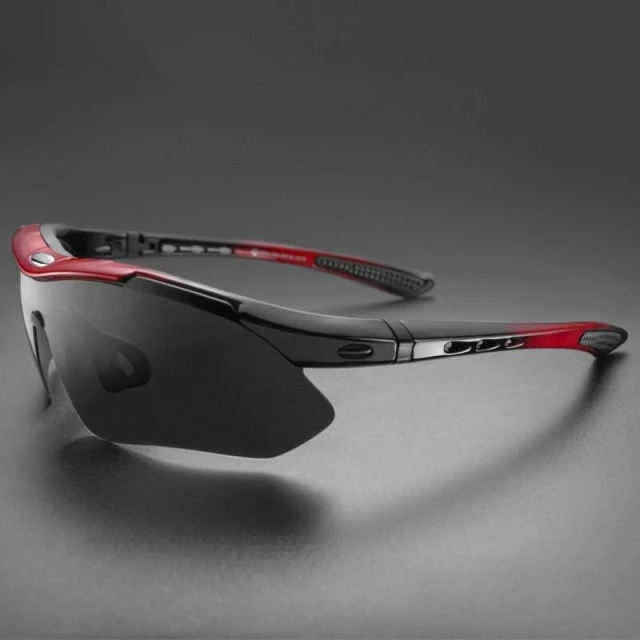 Окуляри велосипедні Rockbros 10001 Black-Red (Rockbros-10001)