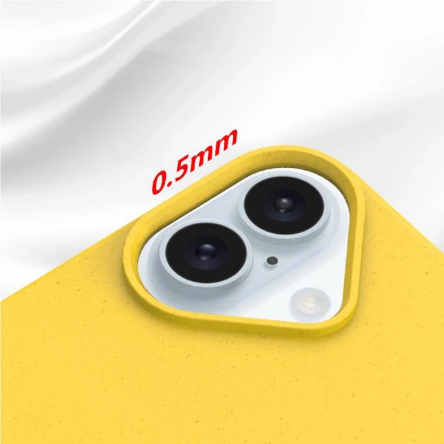 Чохол Hurtel Multiple Color Wheat Bran Case для iPhone 16 Pro Yellow with MagSafe (Magsafe Multiple Color Wheat Case for iPhone 16 Pro Yellow)