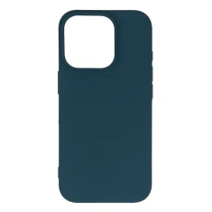 Чохол Hurtel Liquid Silicone Case для iPhone 16 Pro Dark Blue with MagSafe (Liquid Silicone Case MagSafe for iPhone 16 Pro Dark Blue)