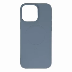 Чохол Hurtel Liquid Silicone для iPhone 16 Pro Max Світло-сірий with MagSafe (Liquid Silicone Case MagSafe for iPhone 16 Pro Max Light Blue)
