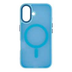 Чехол Hurtel Magnetic Collection для iPhone 16 Plus Blue with MagSafe (Fashion Case MagSafe for iPhone 16 Plus Blue)
