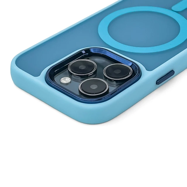 Чохол Hurtel Magnetic Collection для iPhone 16 Plus Blue with MagSafe (Fashion Case MagSafe for iPhone 16 Plus Blue)