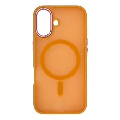 Чохол Hurtel Magnetic Collection для iPhone 16 Orange with MagSafe (Fashion Case MagSafe for iPhone 16 Orange)