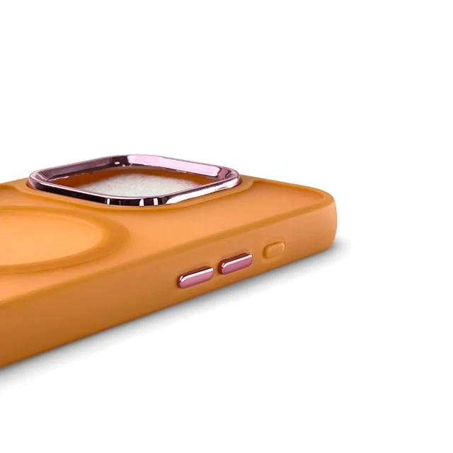 Чохол Hurtel Magnetic Collection для iPhone 16 Orange with MagSafe (Fashion Case MagSafe for iPhone 16 Orange)