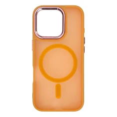 Чехол Hurtel Magnetic Collection для iPhone 16 Pro Max Orange with MagSafe (Fashion Case MagSafe for iPhone 16 Pro Max Orange)