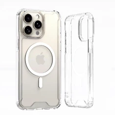 Чохол Hurtel Clear Corner Case для iPhone 16 Plus Clear with MagSafe (Masgafe Clear corner Case for iPhone 16 Plus)